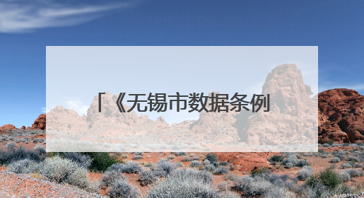 《无锡市数据条例》发布，“个人数据”可获得收益