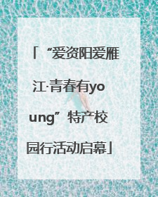 “爱资阳爱雁江·青春有young”特产校园行活动启幕