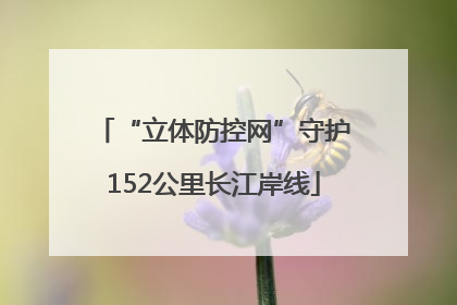 “立体防控网”守护152公里长江岸线