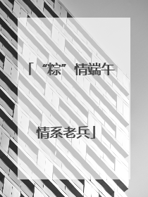 “粽”情端午 情系老兵