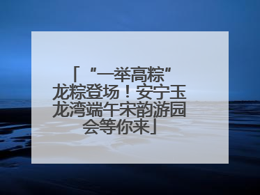 “一举高粽” 龙粽登场！安宁玉龙湾端午宋韵游园会等你来