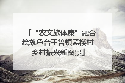 “农文旅体康”融合绘就鱼台王鲁镇孟楼村乡村振兴新图景
