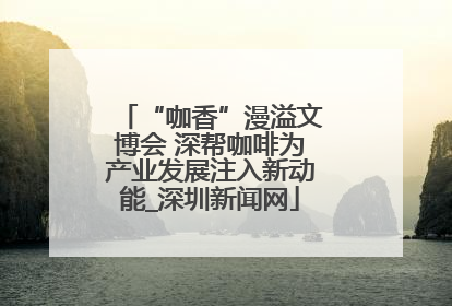 “咖香”漫溢文博会 深帮咖啡为产业发展注入新动能_深圳新闻网