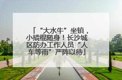 “大水牛”坐镇，小撬棍随身！长沙城区防办工作人员“人车等雨”严阵以待