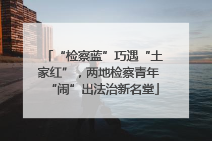 “检察蓝”巧遇“土家红”，两地检察青年“闹”出法治新名堂