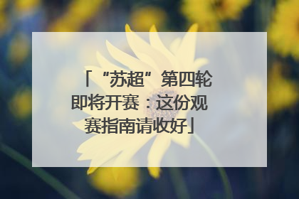 “苏超”第四轮即将开赛：这份观赛指南请收好