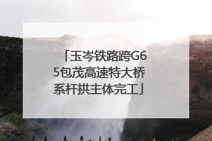 玉岑铁路跨G65包茂高速特大桥系杆拱主体完工