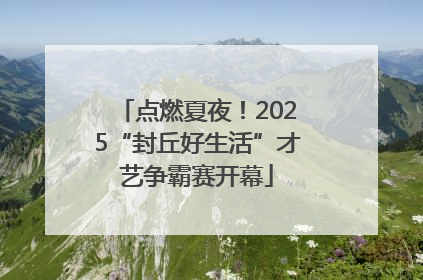 点燃夏夜！2025“封丘好生活”才艺争霸赛开幕