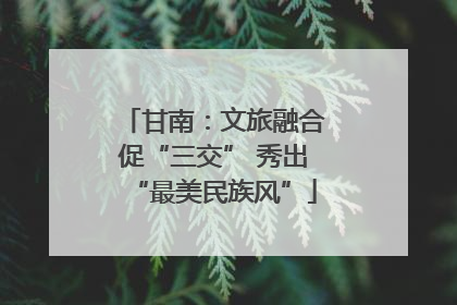 甘南：文旅融合促“三交” 秀出“最美民族风”