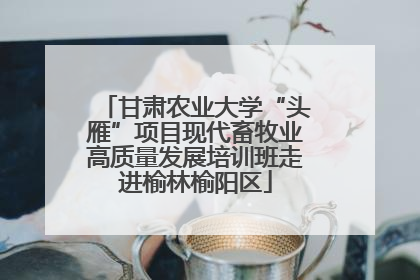 甘肃农业大学“头雁”项目现代畜牧业高质量发展培训班走进榆林榆阳区