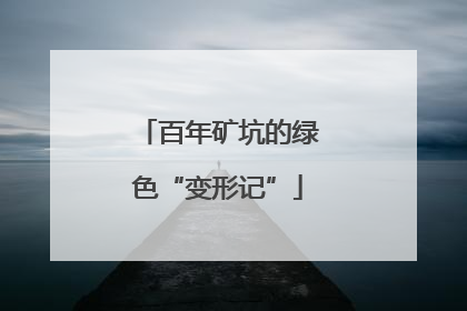 百年矿坑的绿色“变形记”