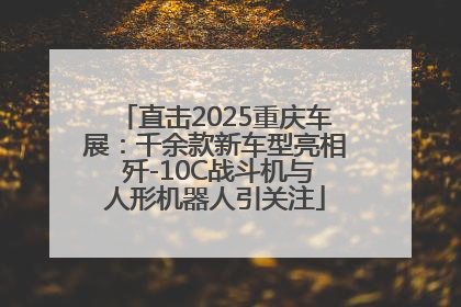直击2025重庆车展：千余款新车型亮相 歼-10C战斗机与人形机器人引关注
