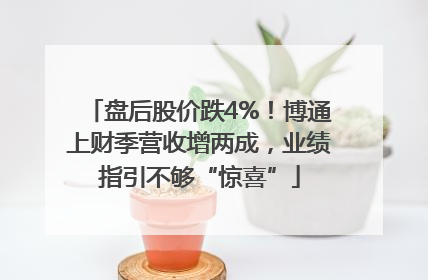 盘后股价跌4%！博通上财季营收增两成，业绩指引不够“惊喜”