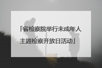 省检察院举行未成年人主题检察开放日活动