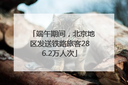 端午期间，北京地区发送铁路旅客286.2万人次