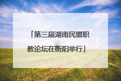第三届湖南民盟职教论坛在衡阳举行