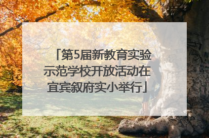 第5届新教育实验示范学校开放活动在宜宾叙府实小举行