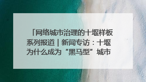网络城市治理的十堰样板系列报道｜新闻专访：十堰为什么成为“黑马型”城市治理网络维度典型