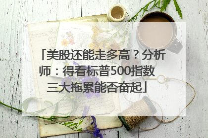 美股还能走多高？分析师：得看标普500指数三大拖累能否奋起