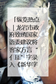 纵览热点｜龙岩市政府致函国家语委建议将客家方言“亻厓”字录入《新华字典》引发热议，当地回应