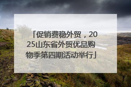 促销费稳外贸，2025山东省外贸优品购物季第四期活动举行
