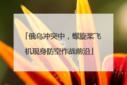 俄乌冲突中，螺旋桨飞机现身防空作战前沿