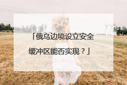 俄乌边境设立安全缓冲区能否实现？