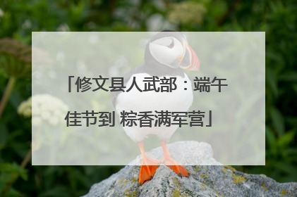 修文县人武部：端午佳节到 粽香满军营