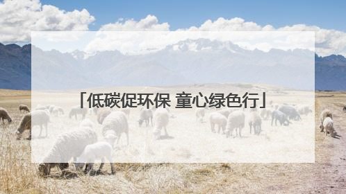 低碳促环保 童心绿色行
