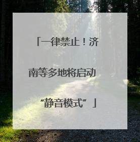一律禁止！济南等多地将启动“静音模式”