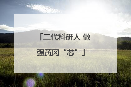 三代科研人 做强黄冈“芯”