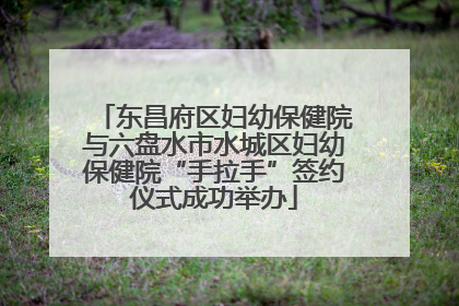 东昌府区妇幼保健院与六盘水市水城区妇幼保健院“手拉手”签约仪式成功举办