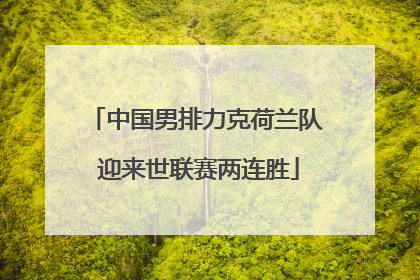 中国男排力克荷兰队 迎来世联赛两连胜