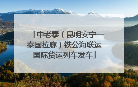 中老泰（昆明安宁—泰国拉廊）铁公海联运国际货运列车发车
