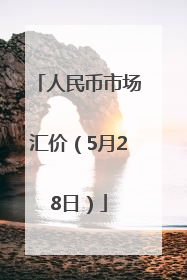 人民币市场汇价（5月28日）