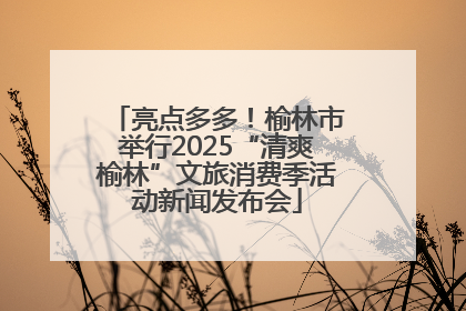 亮点多多！榆林市举行2025“清爽榆林”文旅消费季活动新闻发布会