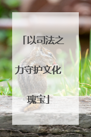 以司法之力守护文化瑰宝