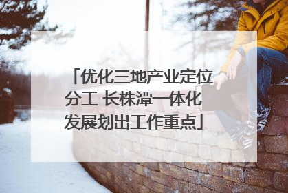 优化三地产业定位分工 长株潭一体化发展划出工作重点