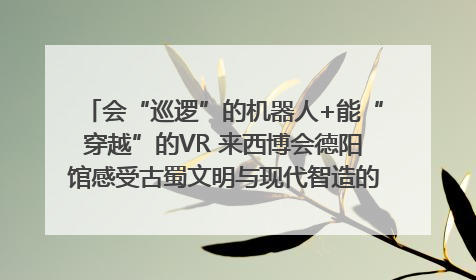 会“巡逻”的机器人+能“穿越”的VR 来西博会德阳馆感受古蜀文明与现代智造的时空对话｜西博视界