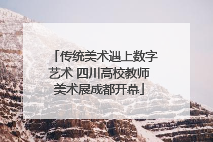 传统美术遇上数字艺术 四川高校教师美术展成都开幕