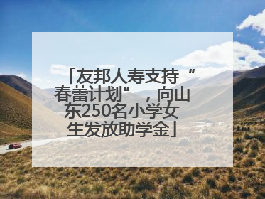 友邦人寿支持“春蕾计划”，向山东250名小学女生发放助学金