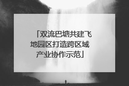 双流巴塘共建飞地园区打造跨区域产业协作示范