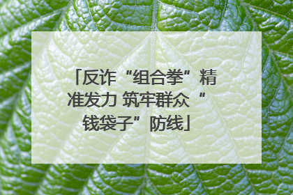 反诈“组合拳”精准发力 筑牢群众“钱袋子”防线