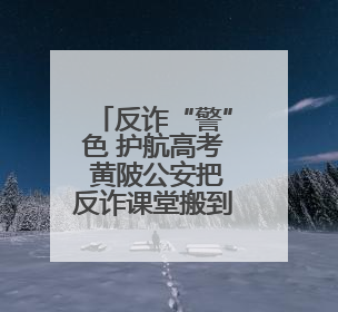 反诈“警”色 护航高考 黄陂公安把反诈课堂搬到考场外