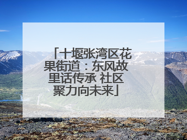 十堰张湾区花果街道：东风故里话传承 社区聚力向未来