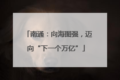 南通：向海图强，迈向“下一个万亿”