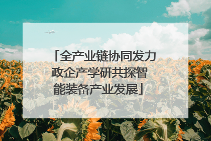 全产业链协同发力 政企产学研共探智能装备产业发展