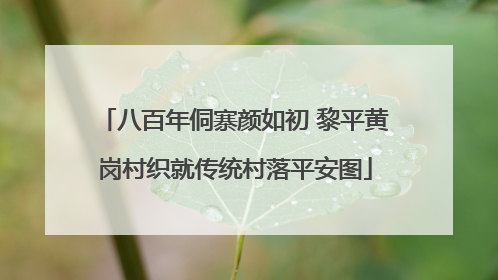 八百年侗寨颜如初 黎平黄岗村织就传统村落平安图