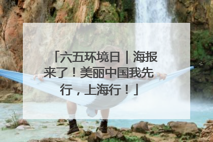 六五环境日｜海报来了！美丽中国我先行，上海行！