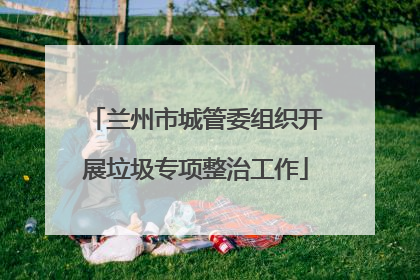 兰州市城管委组织开展垃圾专项整治工作